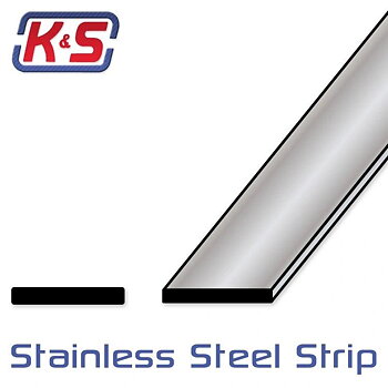 K&S Rostfri Remsa 0.25 x 12.5 x 305 mm (1st)*