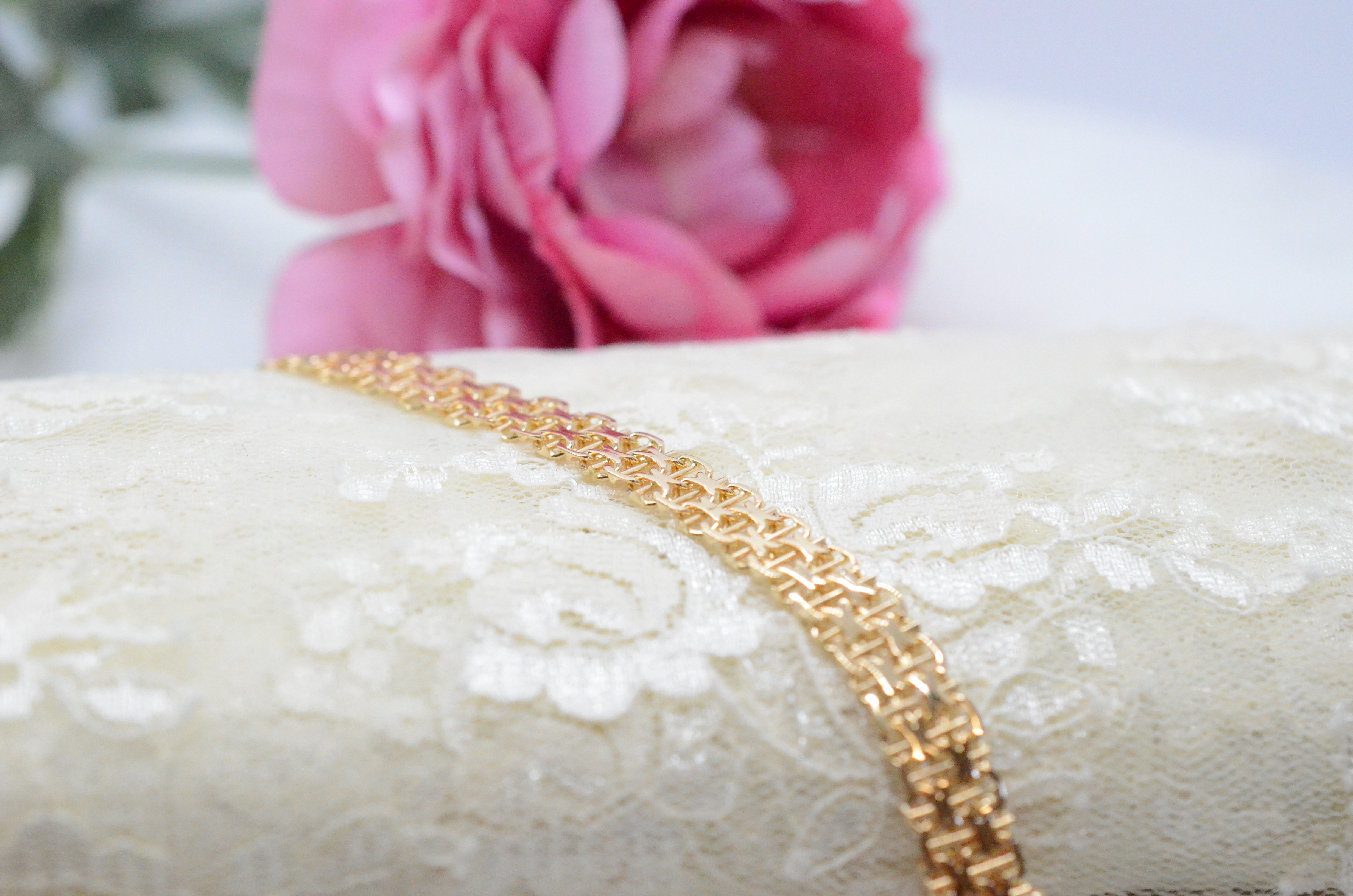 Vintage 18k bracelet x-link with rod, 1968 - 3