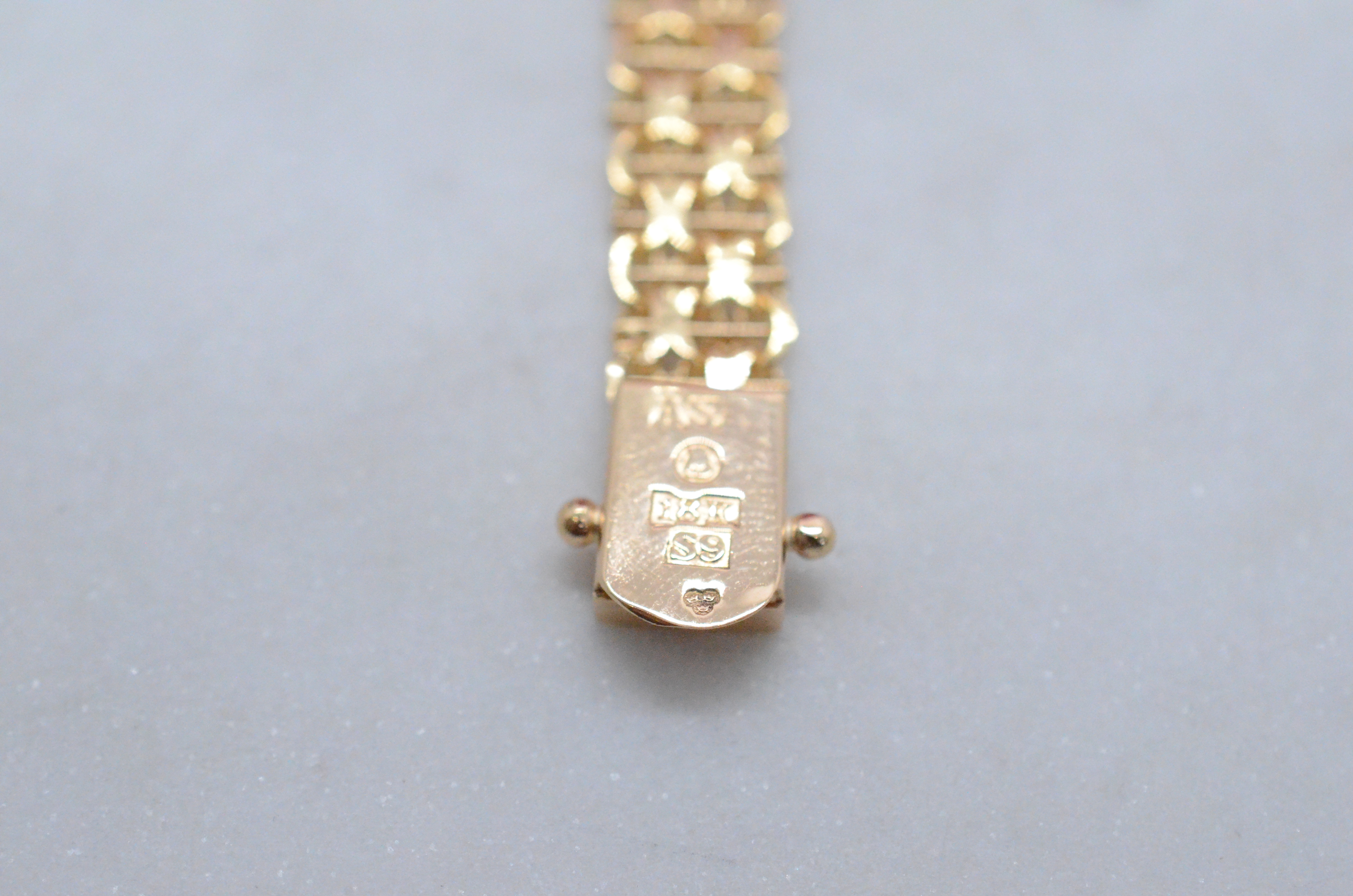 Vintage 18k bracelet x-link with rod, 1968 - 4