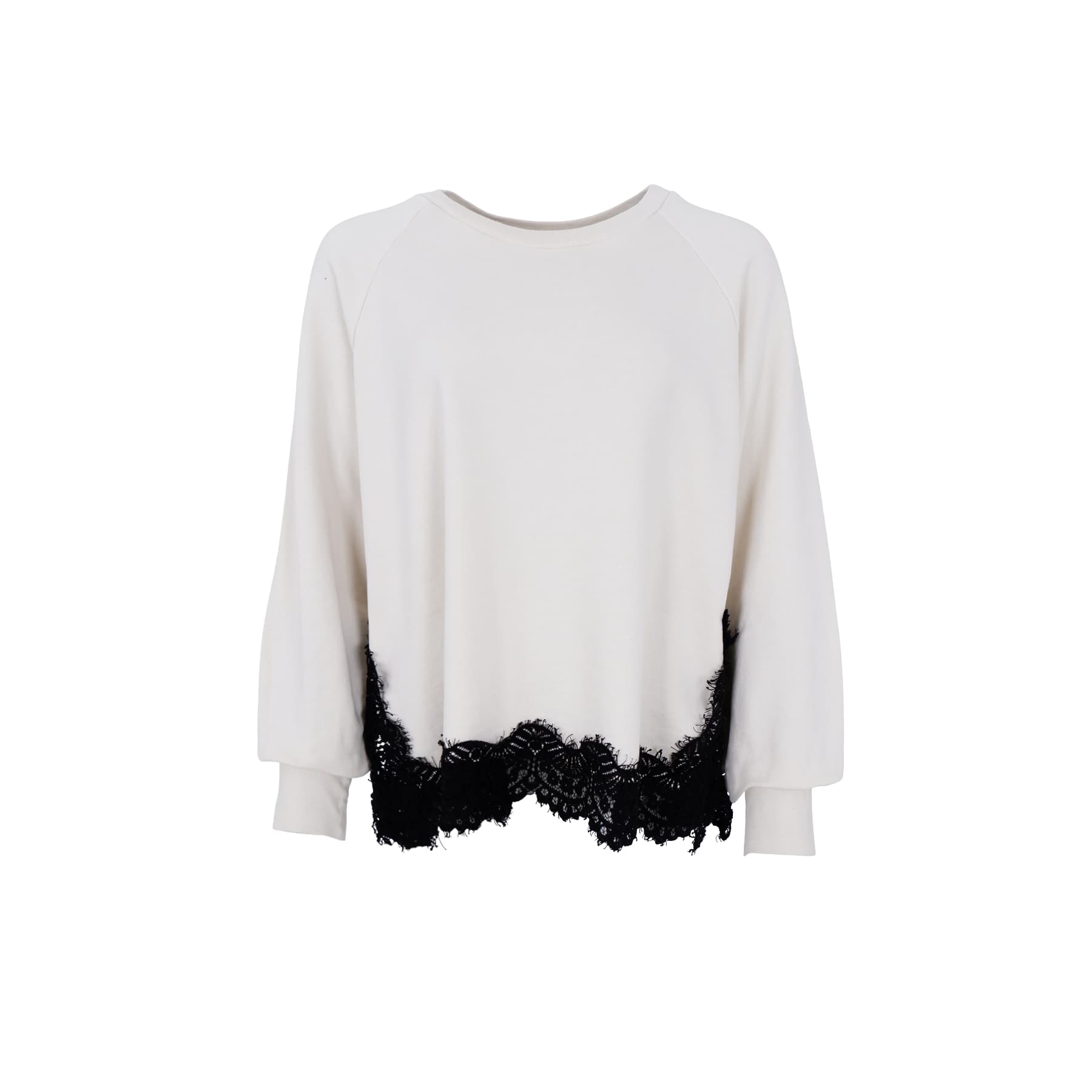 BCEVY lace sweatshirt Off White