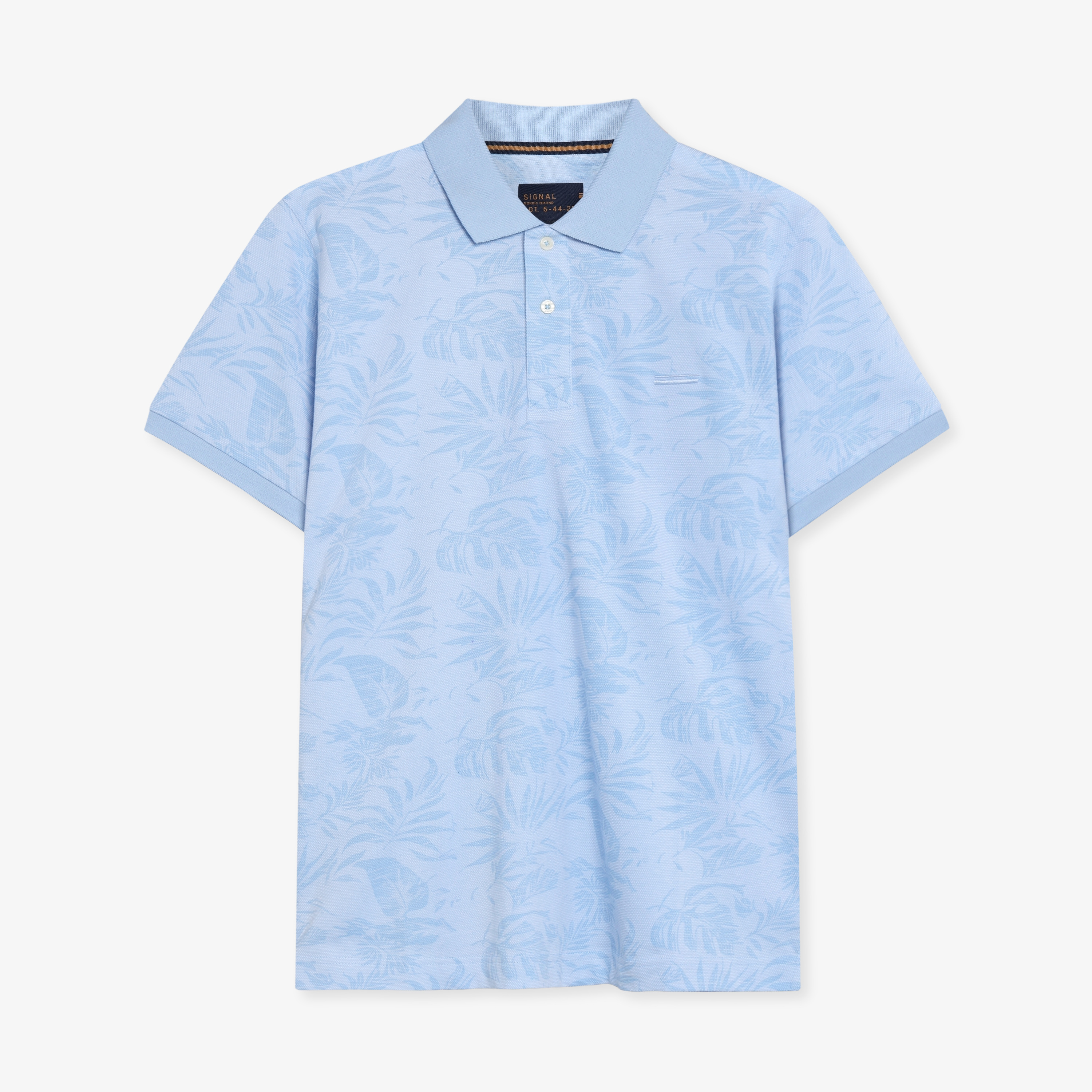 Signal - Raven Jaquard Polo - Blue Wind