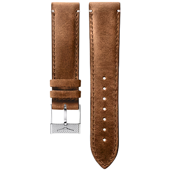 cl682169377 Longines semi matt brunt kalvskinnband