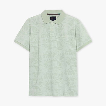 Signal - Raven Jaquard Polo - Laurel Green