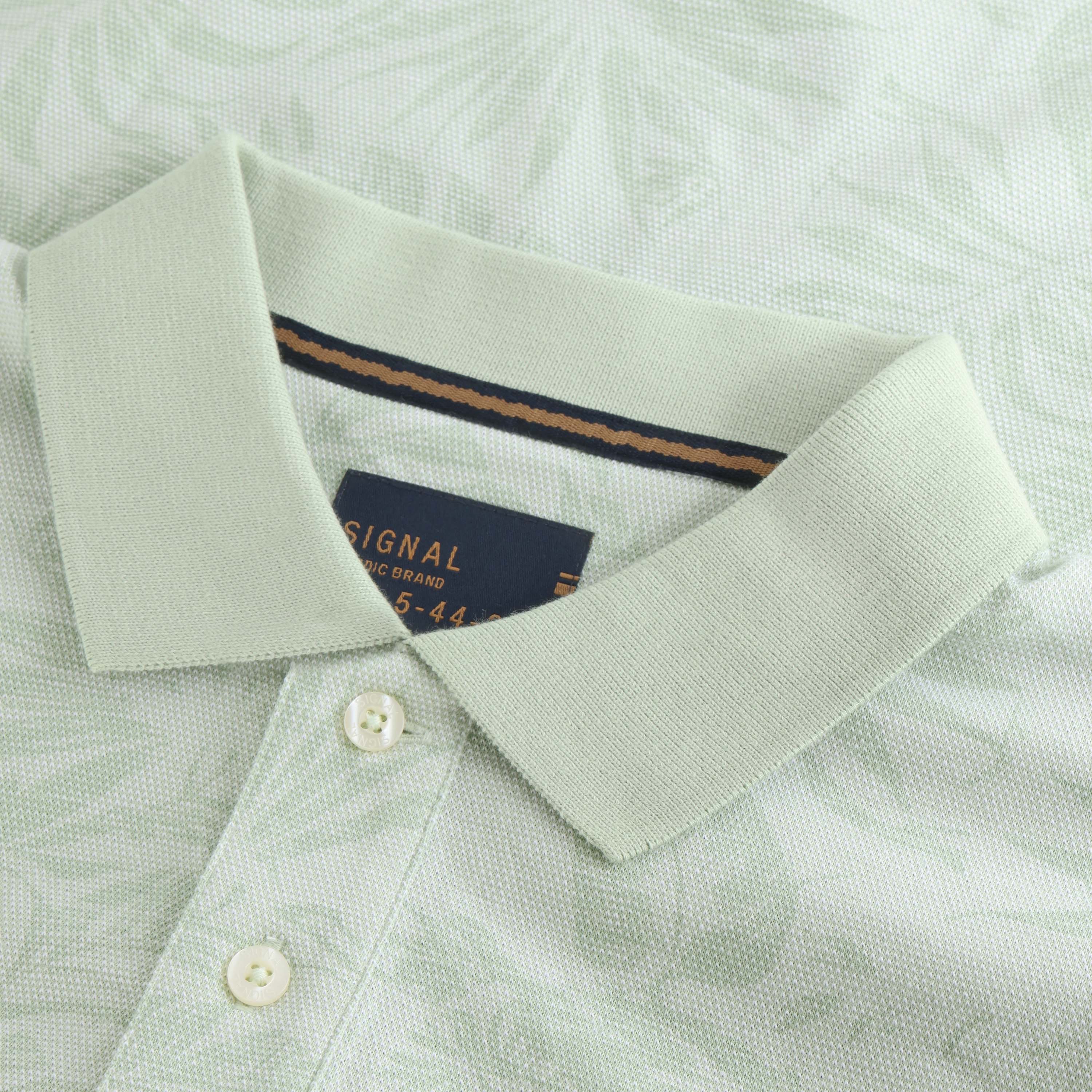 Signal - Raven Jaquard Polo - Laurel Green - 3