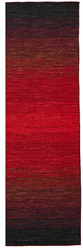 Panorama Kelim Gångmatta Black Red