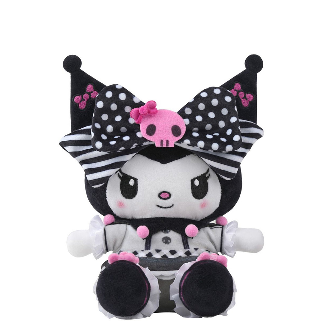 Kuromi Kawaii Mjukis Gosedjur 23 cm - Pink Black Party Series