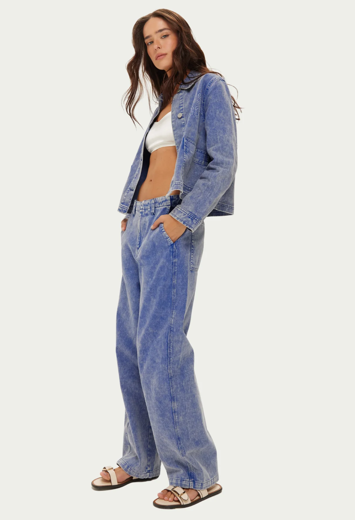 Grace Utility Jacket - Indigo - Me369 - 4