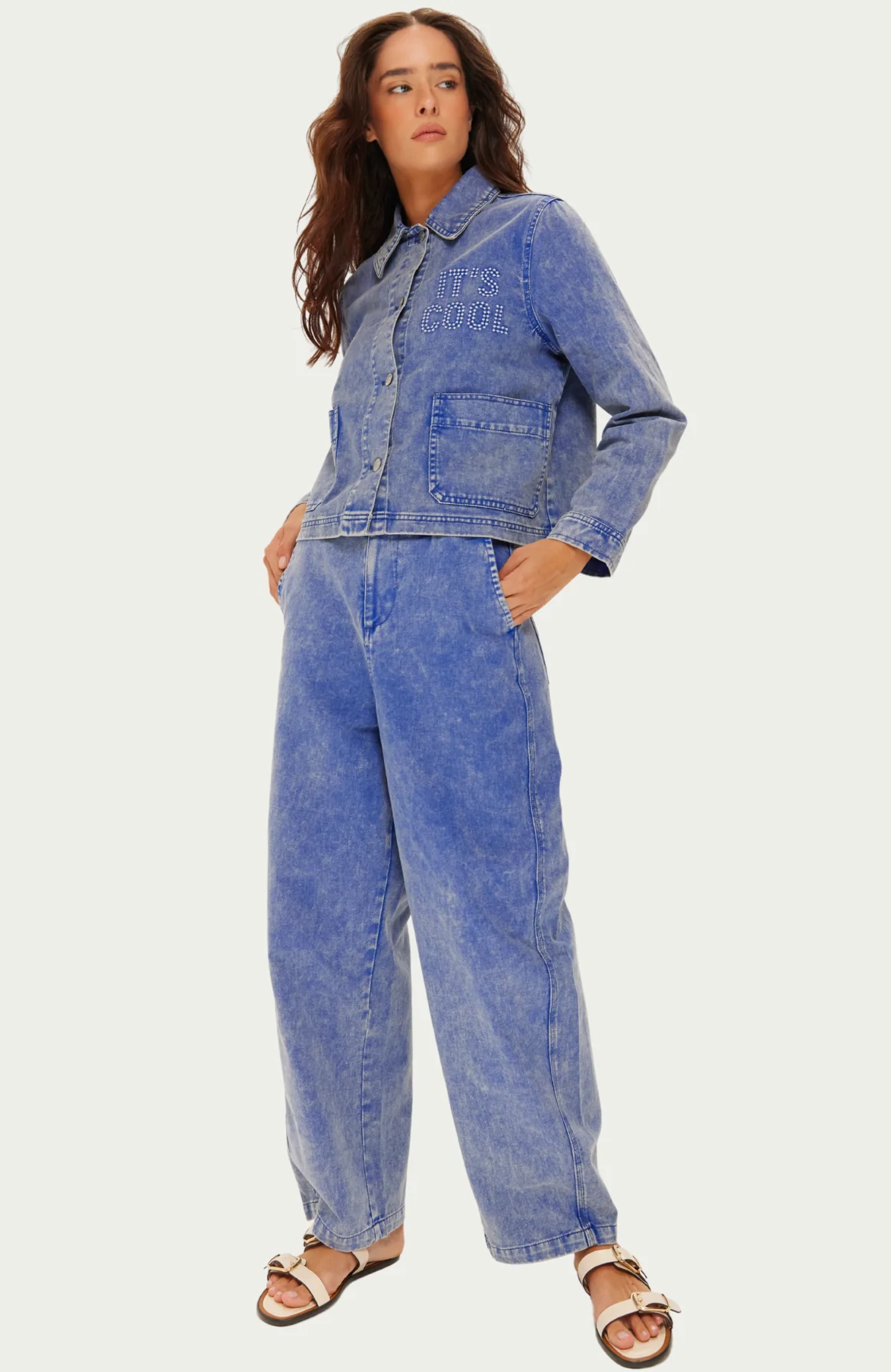 Grace Utility Jacket - Indigo - Me369