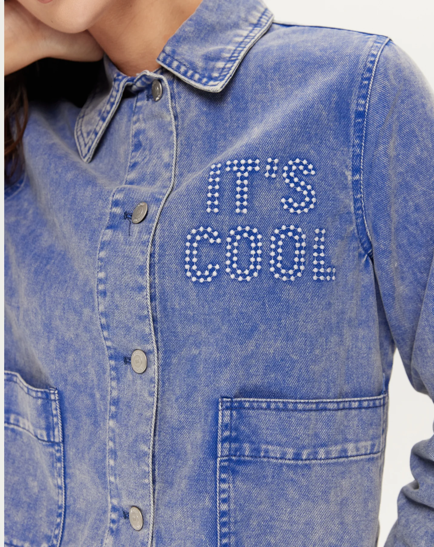 Grace Utility Jacket - Indigo - Me369