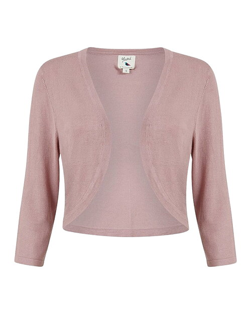 Bolero Yumi finstickad gammelrosa - 4