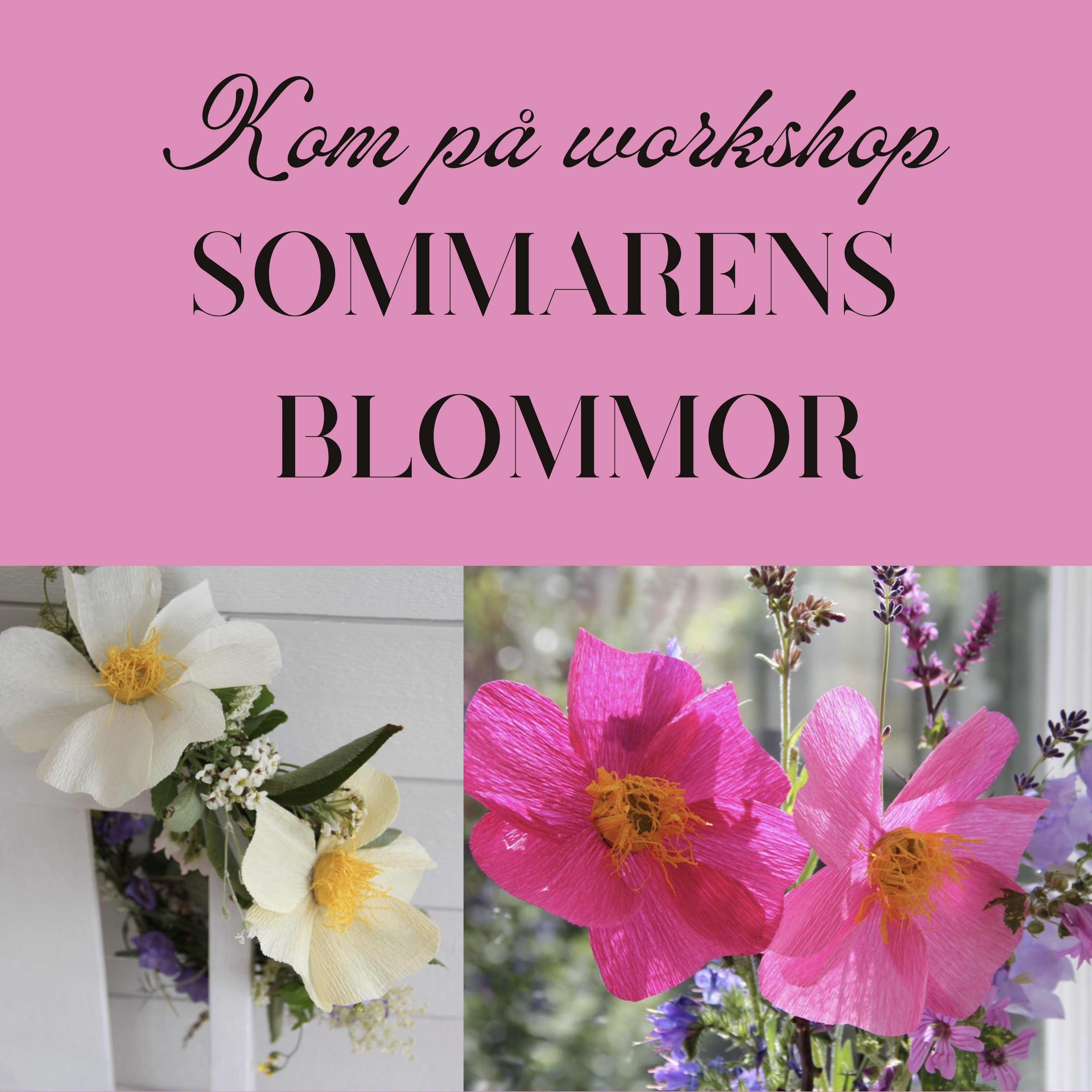 Workshop i sommarblommor hos Bilda, Malmö, 30/5