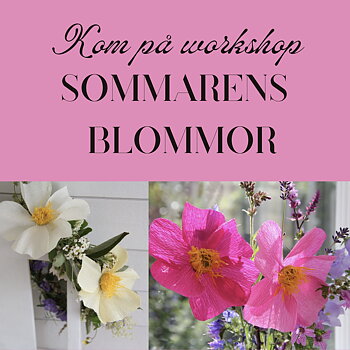 Workshop i sommarblommor hos Bilda, Malmö, 30/5