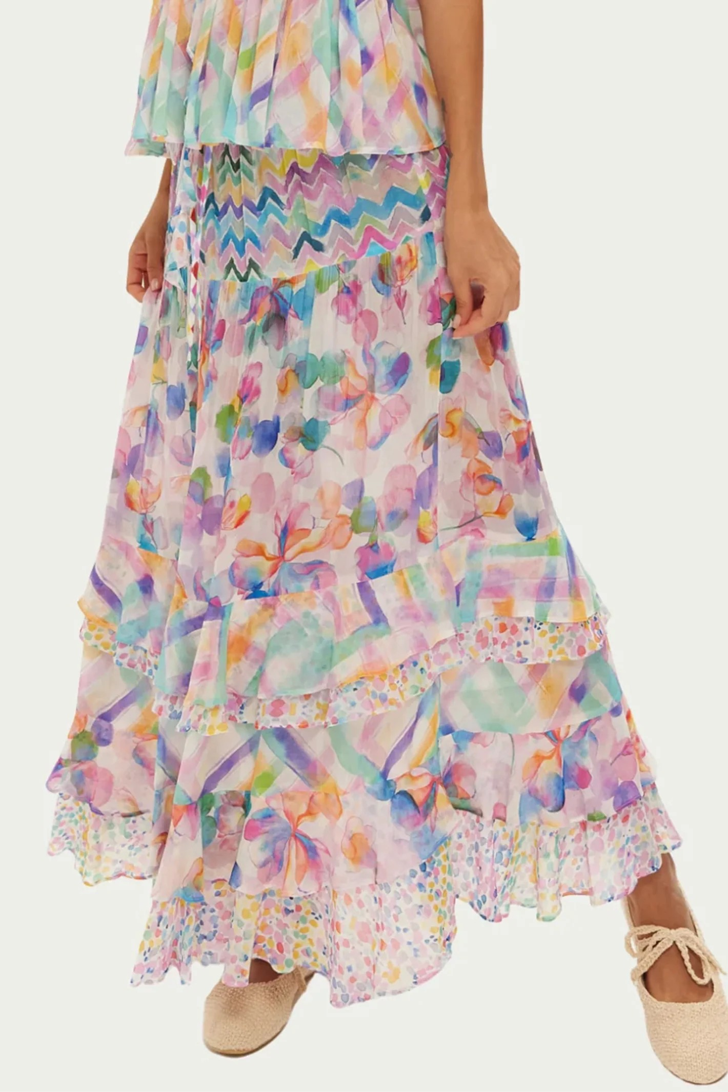 Jasmine Tiered Ruffled Skirt - Me369