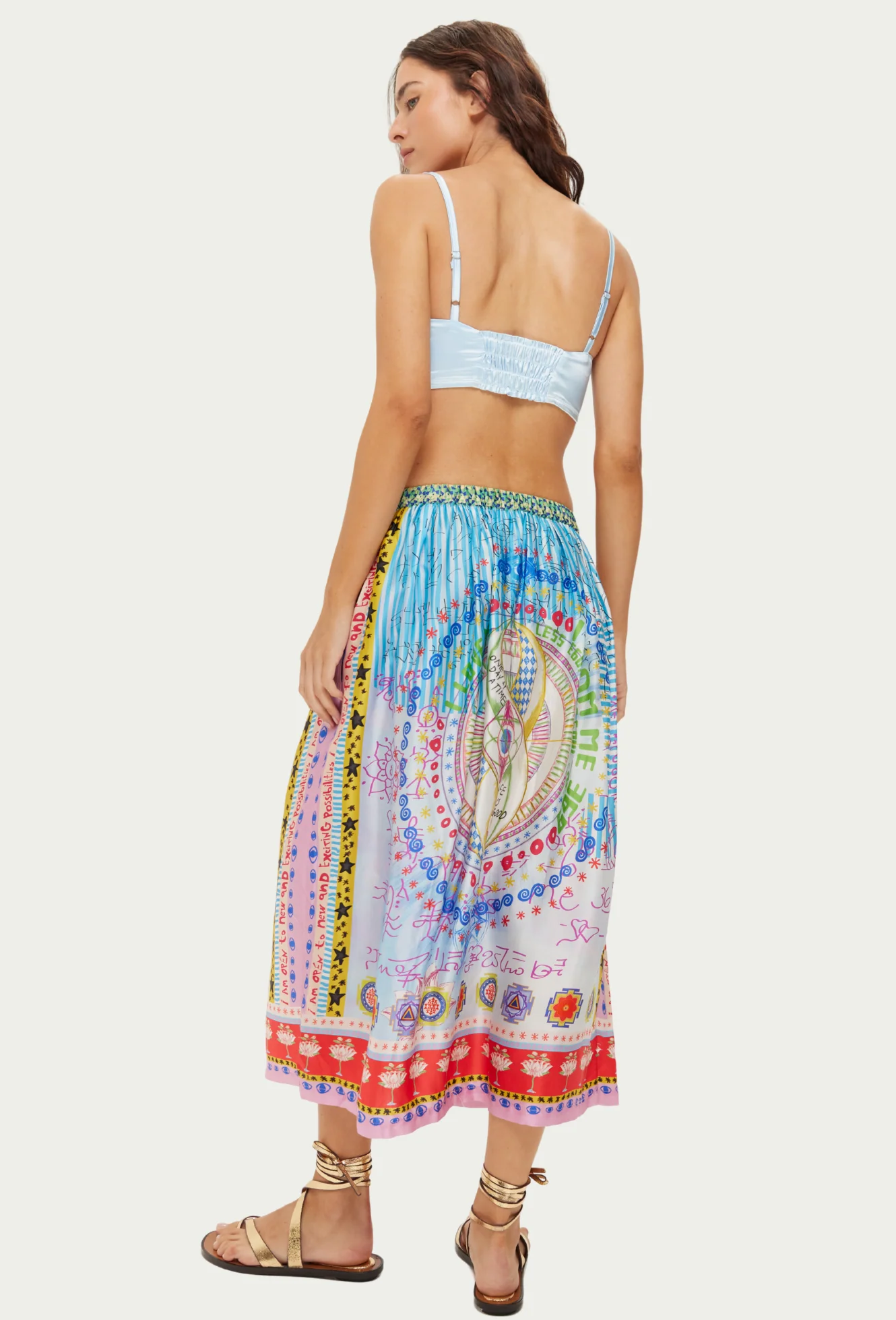 Vanessa Printed Midi Skirt - Me369 
