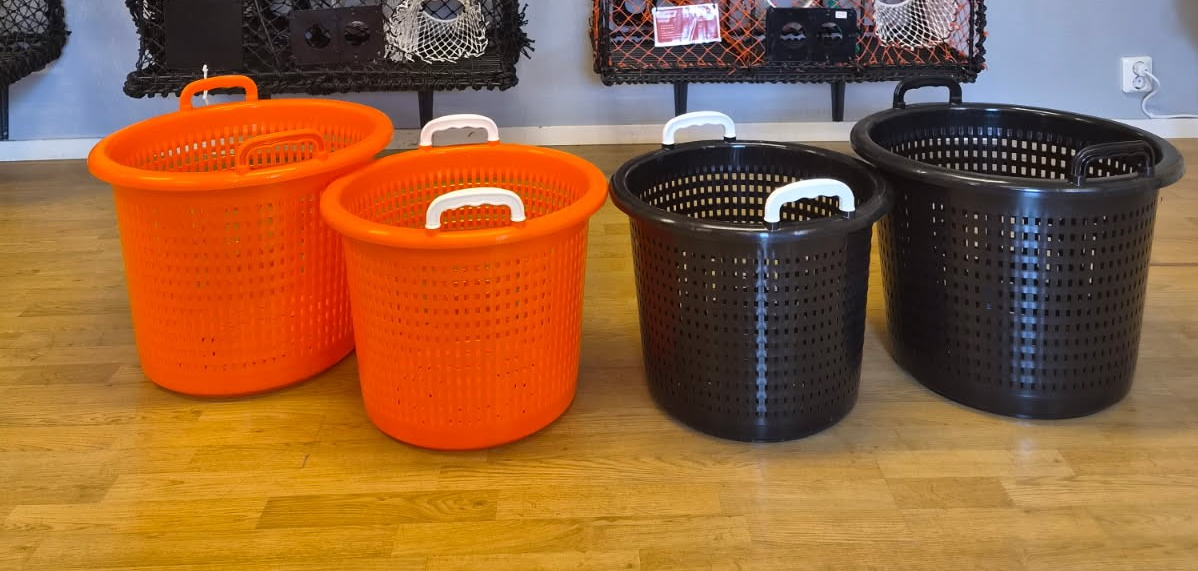Plastic Basket, 28 Liter, Orange - 2