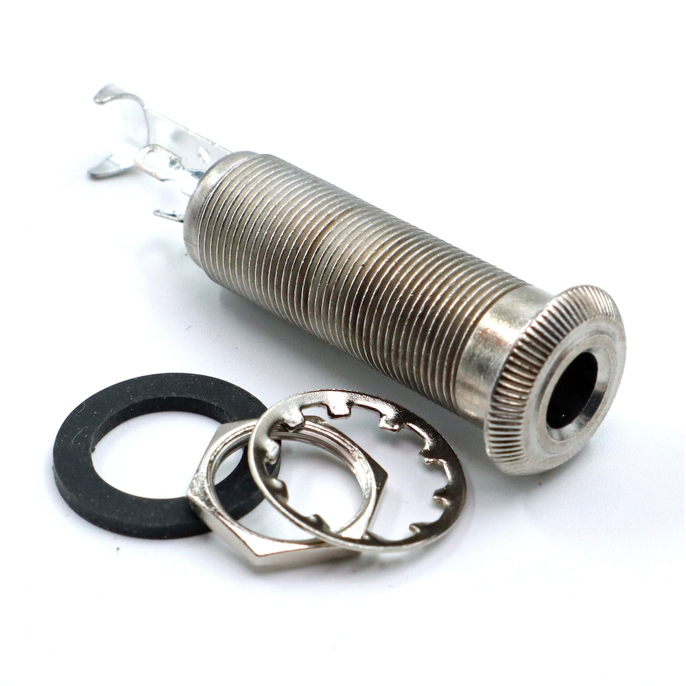 Panel Mount 1/4" TRS Barrel Jack (Nickel) - 2