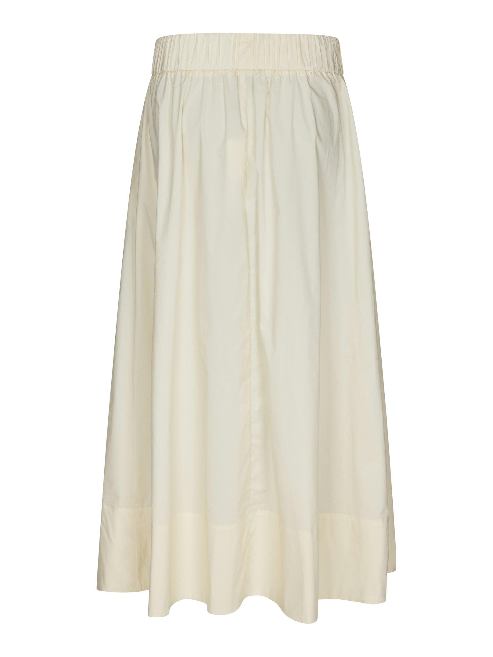Yara Long Poplin Skirt Butter Yellow - 2