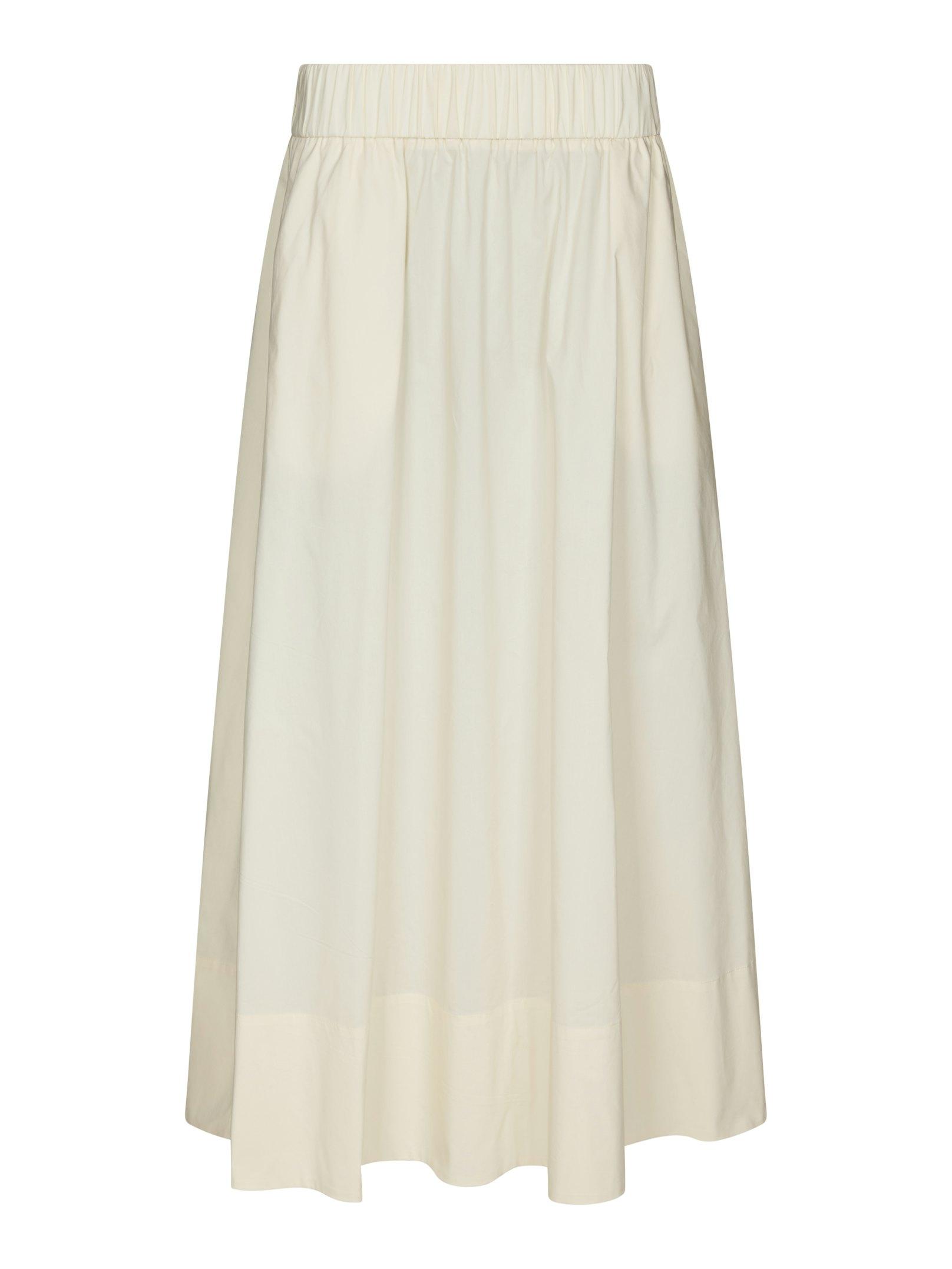 Yara Long Poplin Skirt Butter Yellow