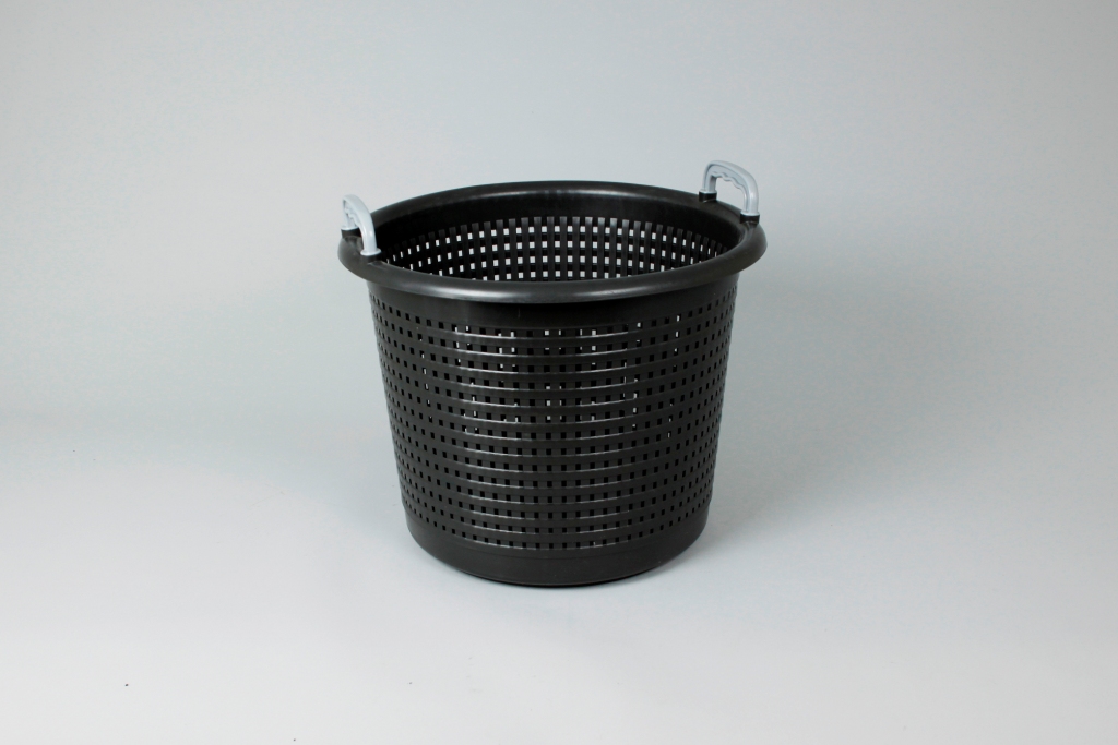Plastic Basket, 28 Liter, Black