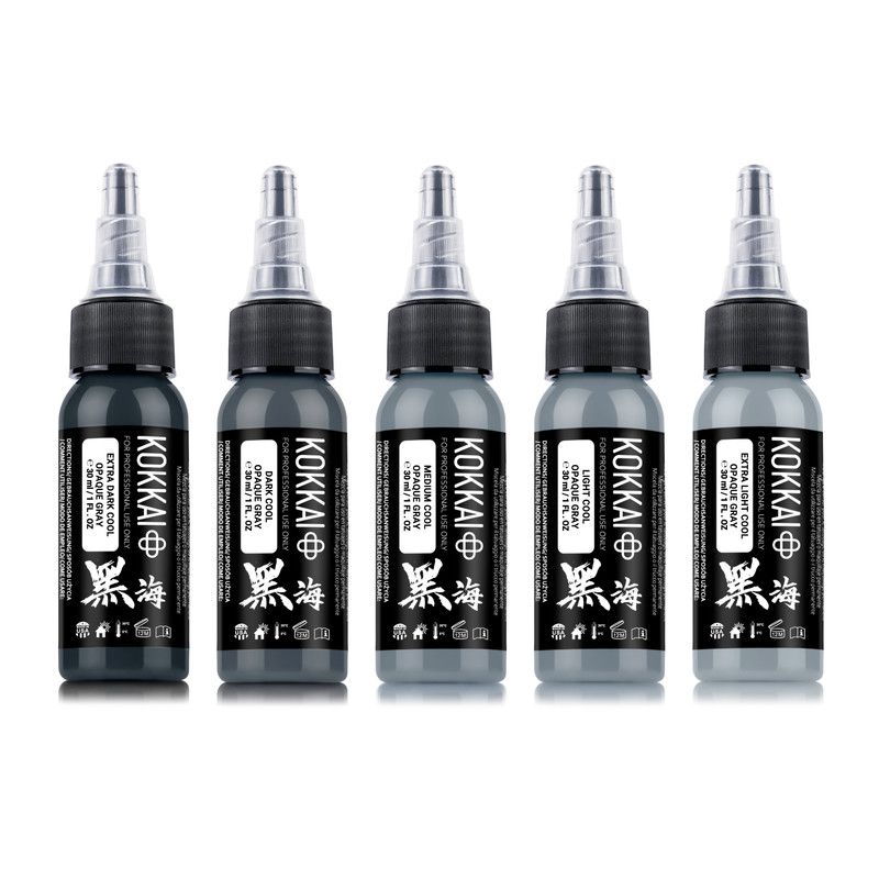 Kokkai Sumi+ Cool Opaque Grey Set 5x30ml