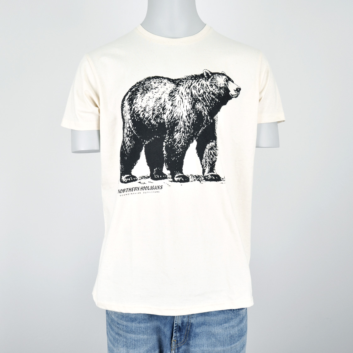 Northern Hooligans - Big-Bear T-Shirt Vanilla White
