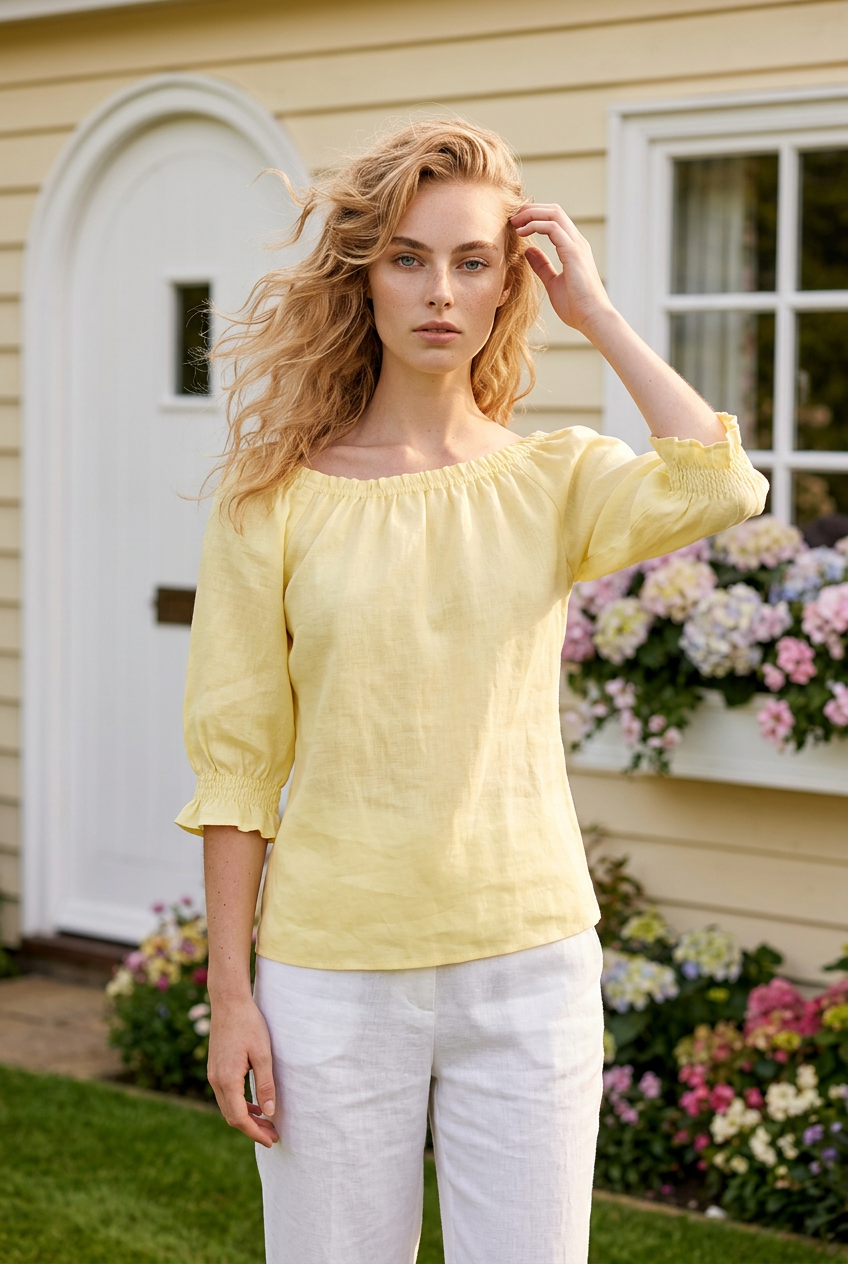 CWRobyn Blus - Yellow - Claire