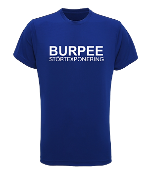 Burpee Störtexponering Funktions T-Shirt Blå