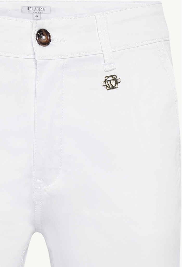 CWJaquline Chinos - White - Claire - 3