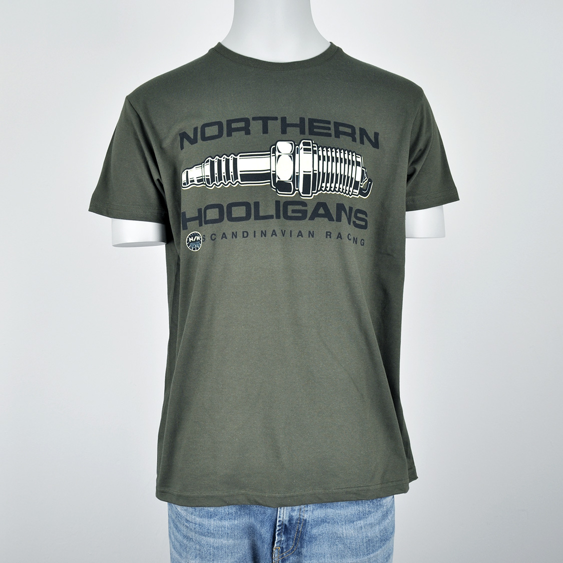 Northern Hooligans - Sparkplug T-Shirt Urban Khaki