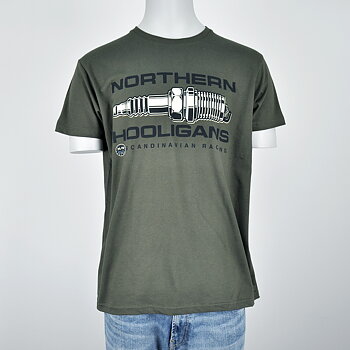 Northern Hooligans - Sparkplug T-Shirt Urban Khaki