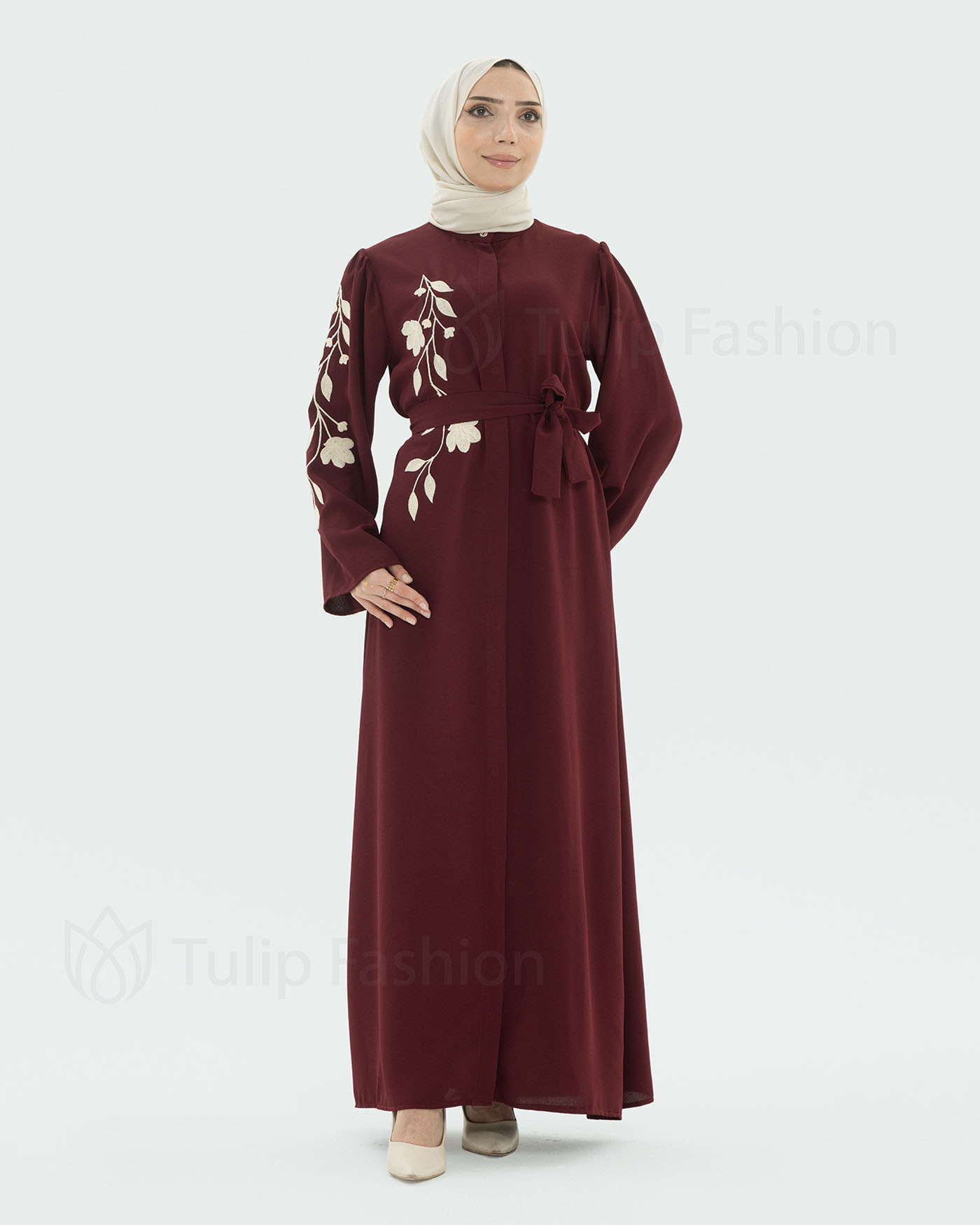 Abaya - Maroon