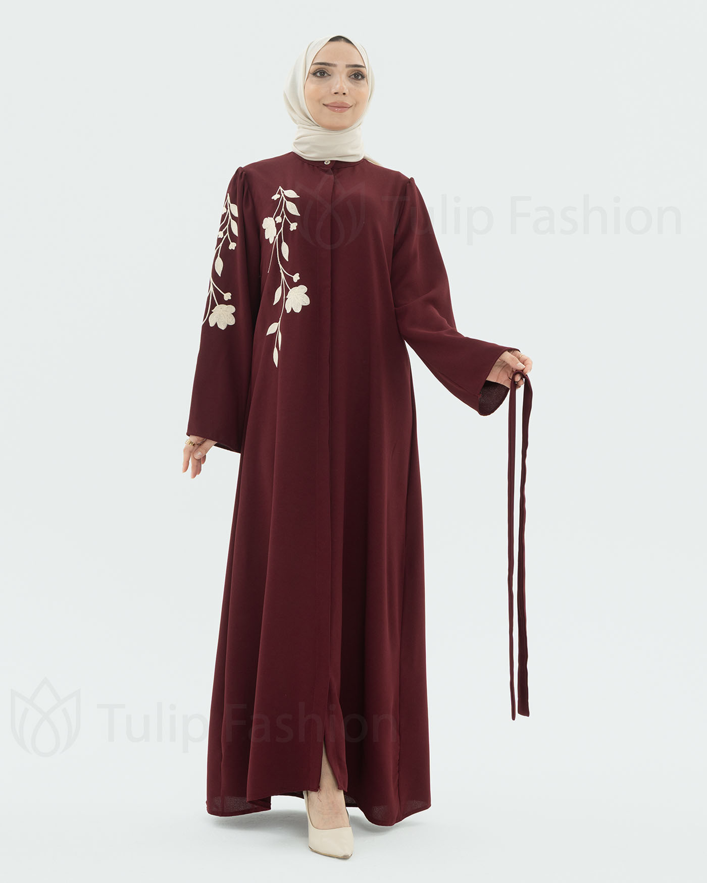 Abaya - Maroon - 6