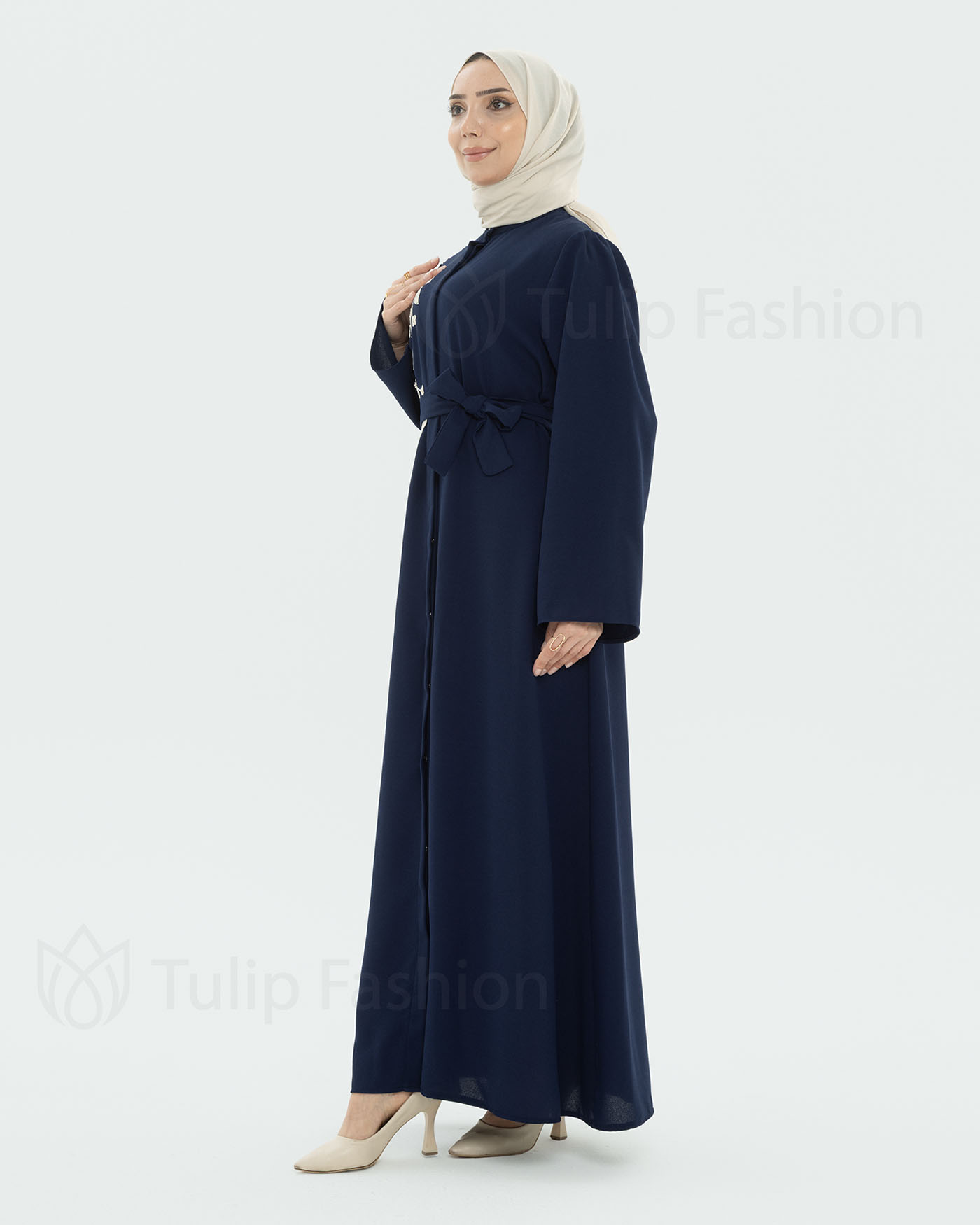 Abaya - Midnight Blue - 4