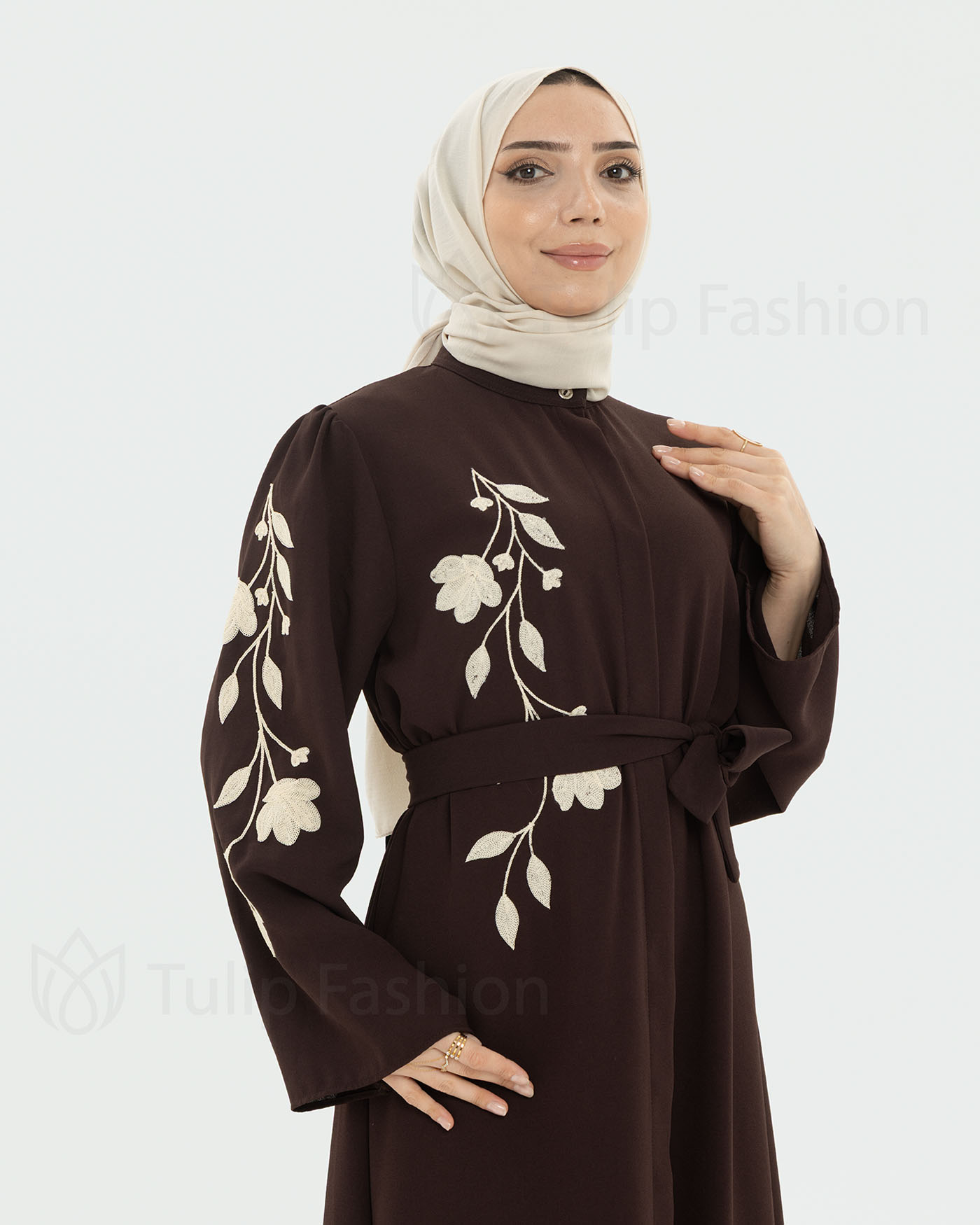 Abaya - Brown - 4