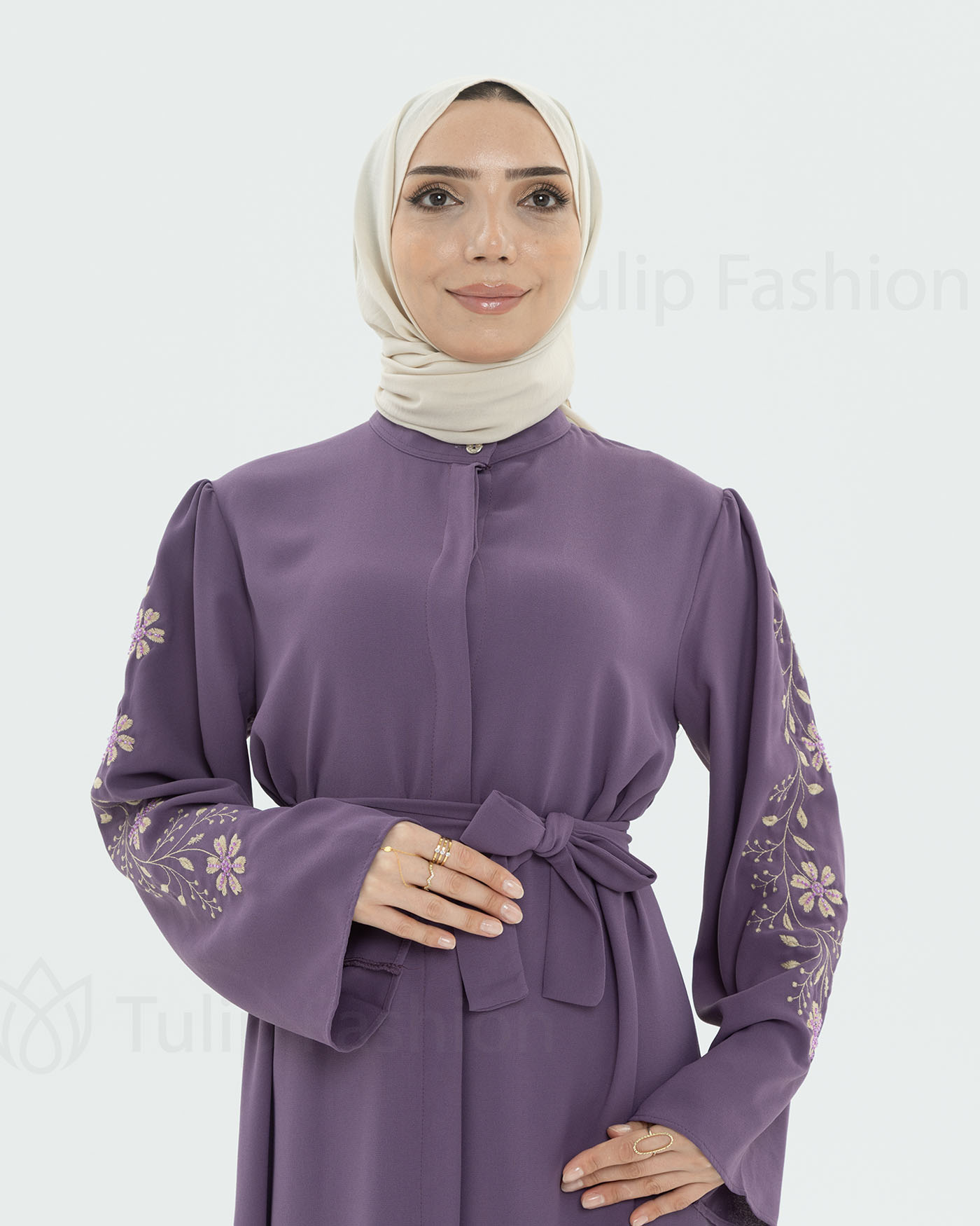 Abaya - Purple - 4