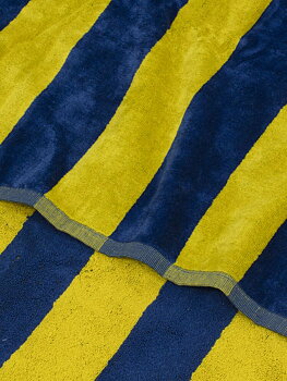 Badlakan Cabana Marin/Gul – 80x160 cm | Mjuk Velour & Bomull | Lord Nelson Victory