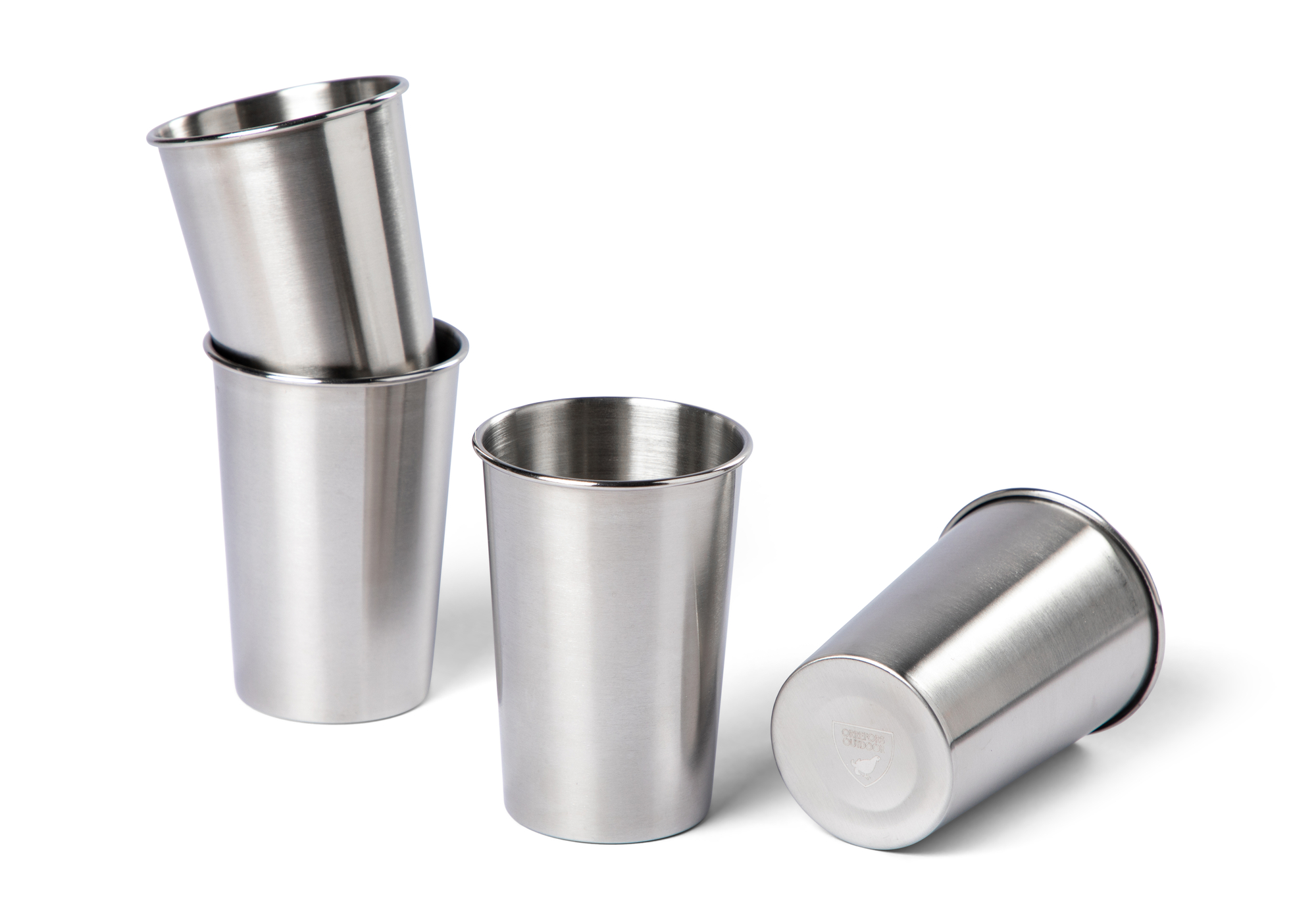 Stålmuggar 35 cl 4-pack | Muggar i Rostfritt Stål för Picknick & Outdoor