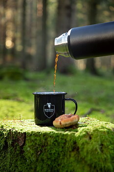 Emaljerad Metallmugg 45 cl | Tålig Friluftsmugg för Camping & Outdoor