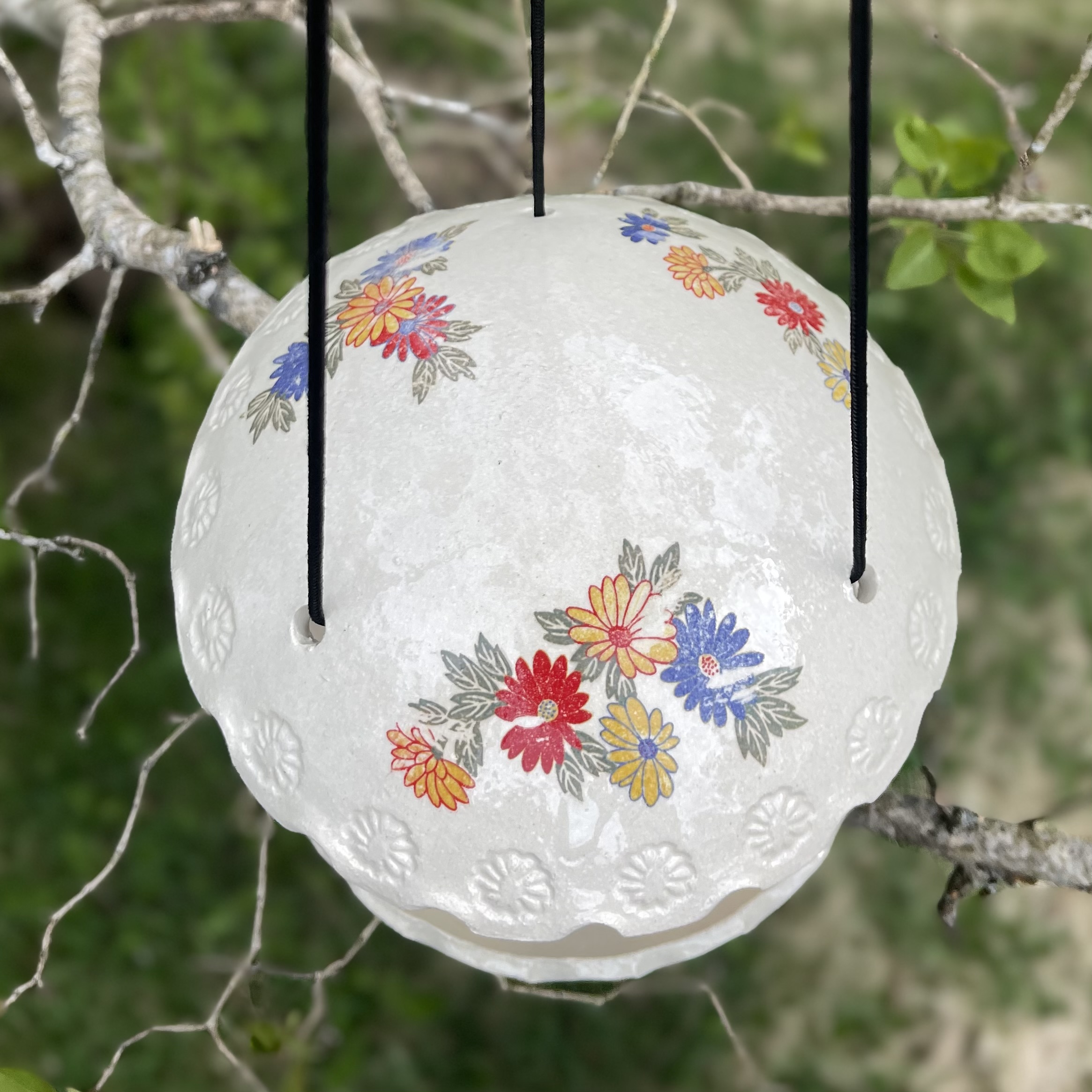 Fuglemater Retro Blomst Stor - 4