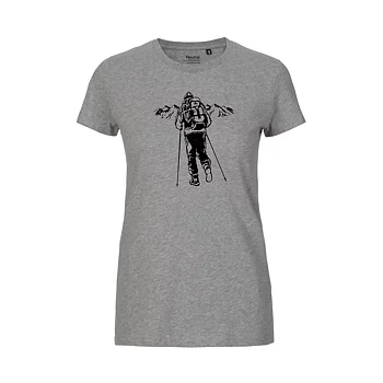 T-shirt Vandraren Dam Gråmelerad
