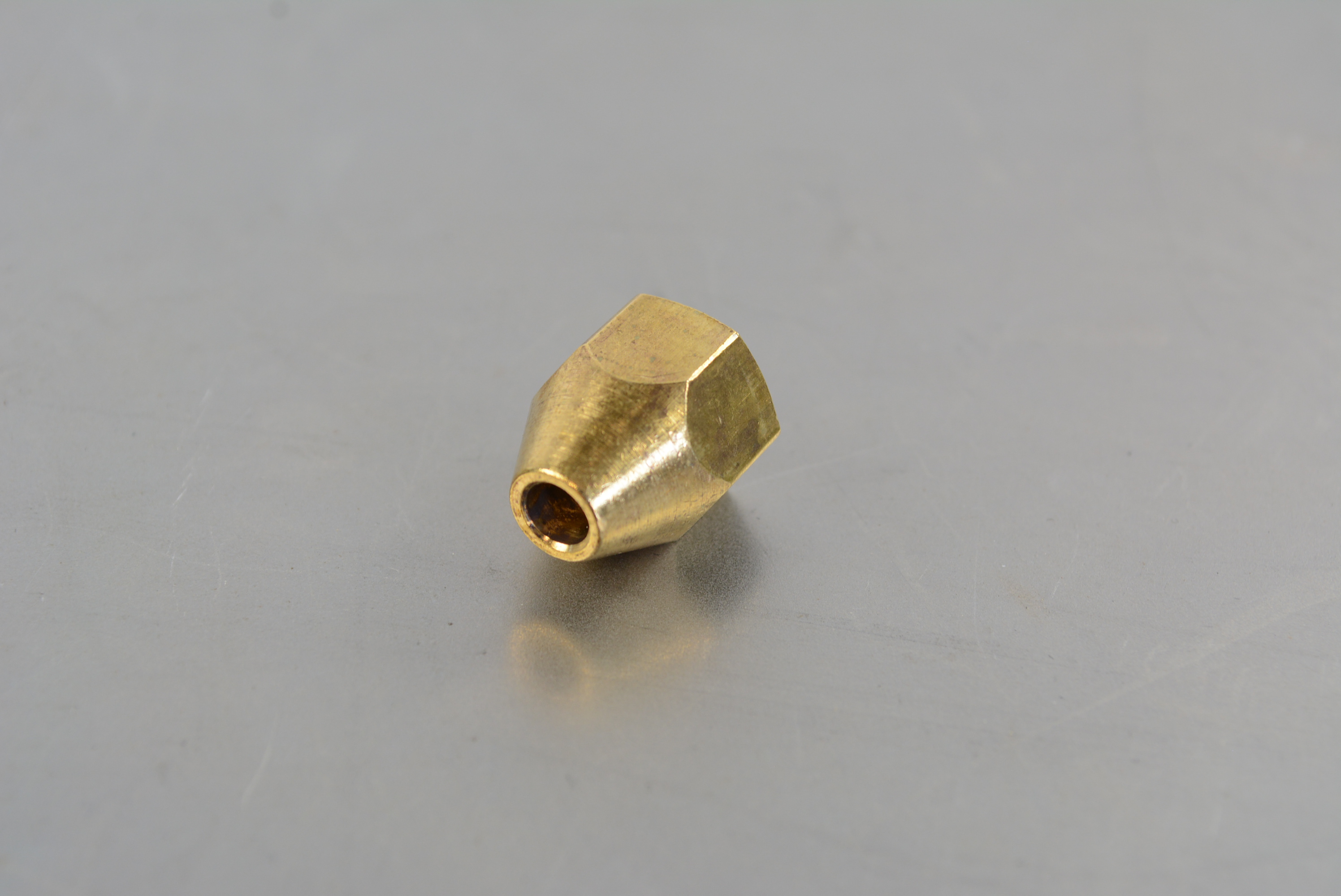 Brake Line Nut Brass 3/8-24 Female - 3/16 pipe