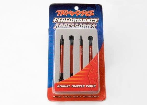 Traxxas Stötstång Fjädring Alu Röd (4) 1/16 E-Revo, Summit