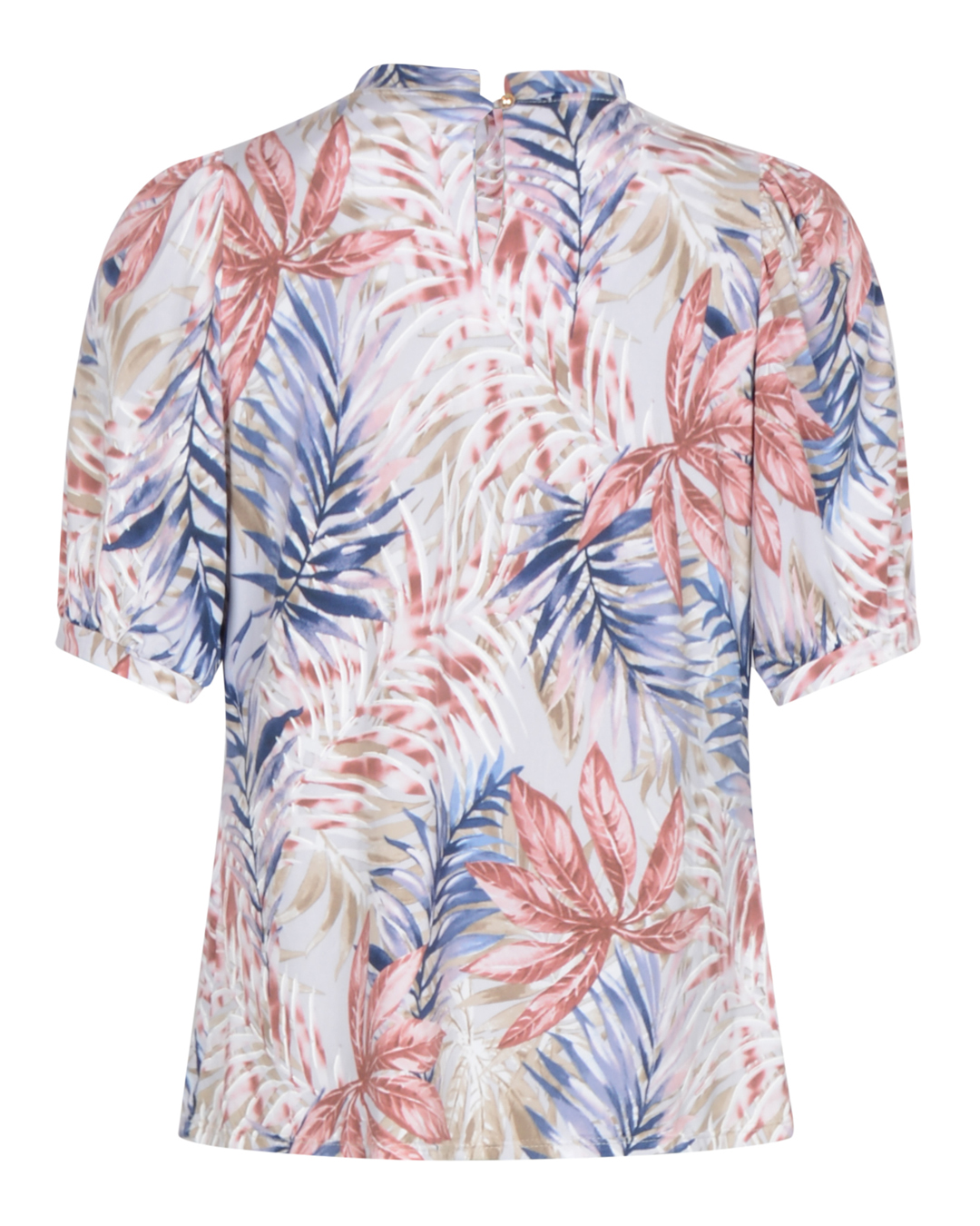 Topp Grazia bladmönstrad rosa/blå/beige - 3