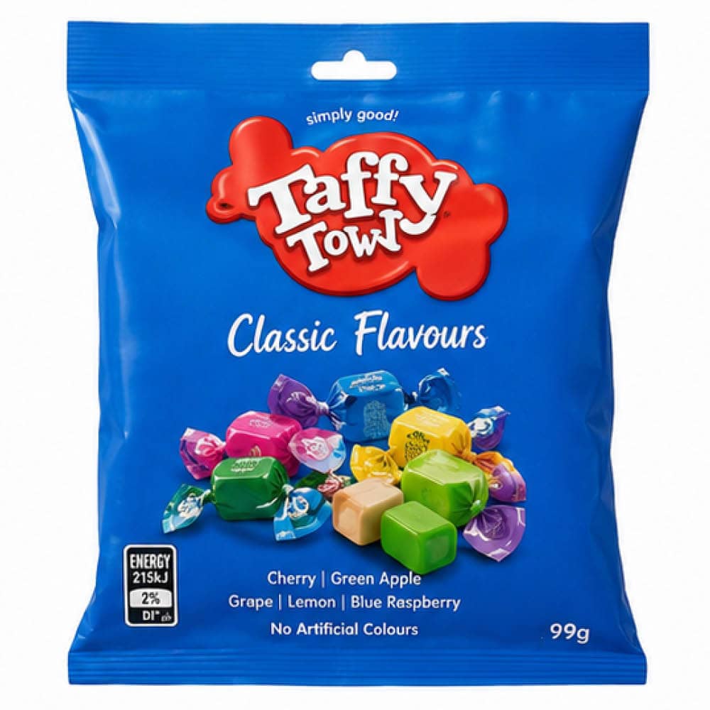 Salt Water Taffy - Taffy Town - Classic Flavours 99g