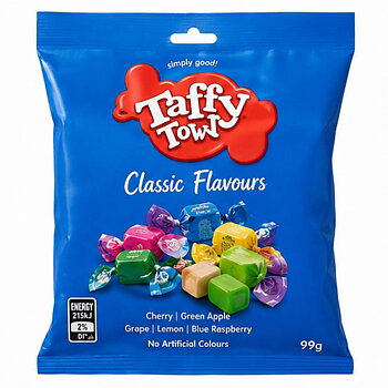 Salt Water Taffy - Taffy Town - Classic Flavours 99g