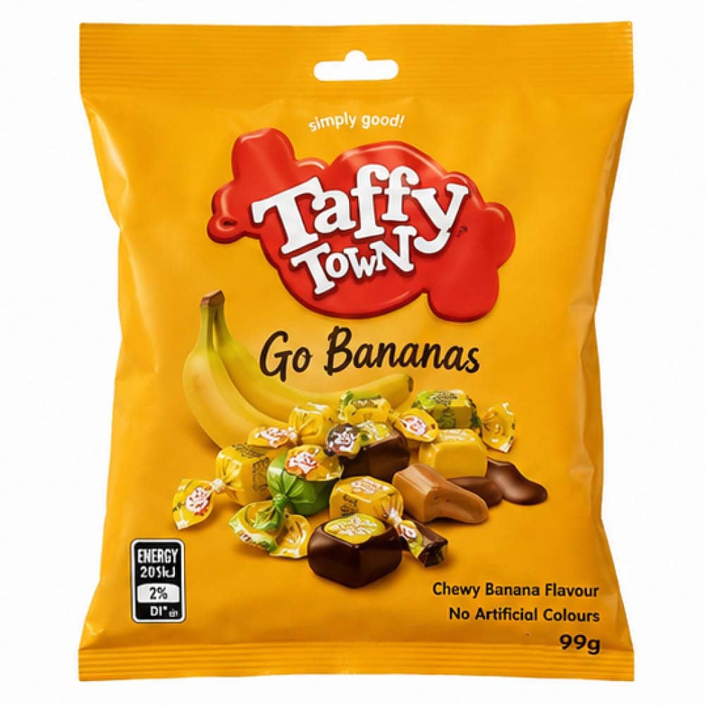 Salt Water Taffy - Taffy Town - Go Bananas 99g