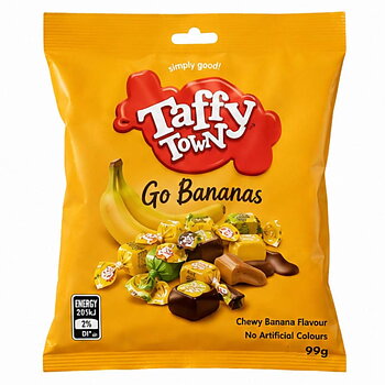 Salt Water Taffy - Taffy Town - Go Bananas 99g