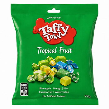 Salt Water Taffy - Taffy Town - Tropical Fruit 99g
