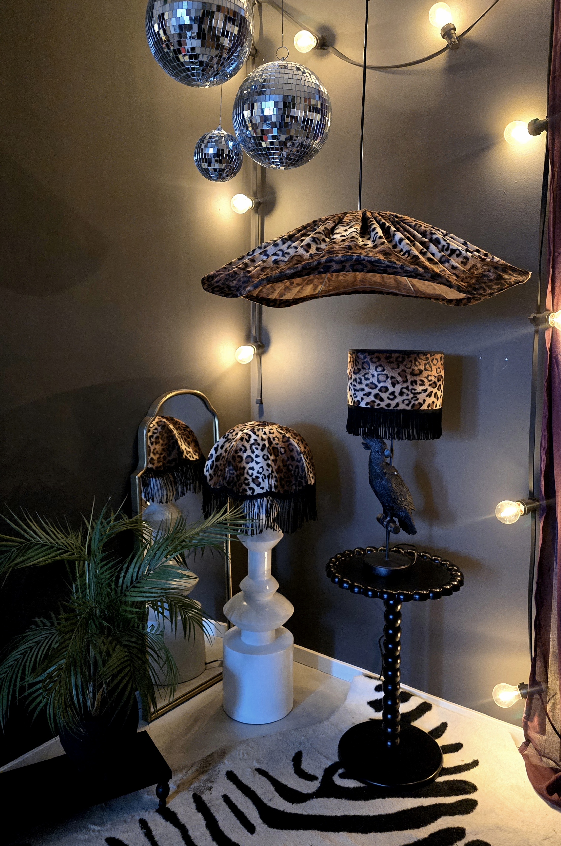Taklampa 70 cm - Leopard Wave - 3