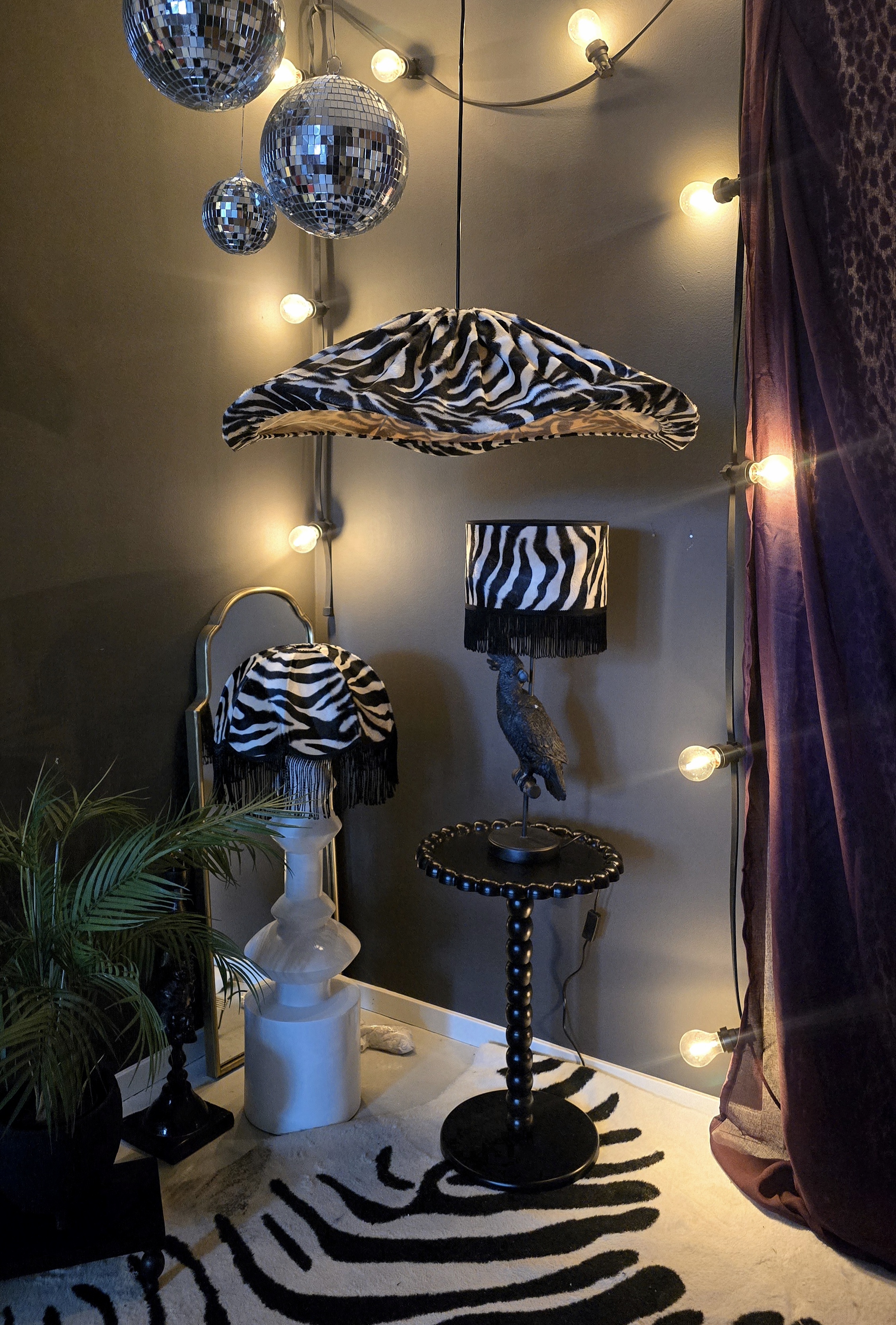 Taklampa 70 cm - Zebra Wave - 3